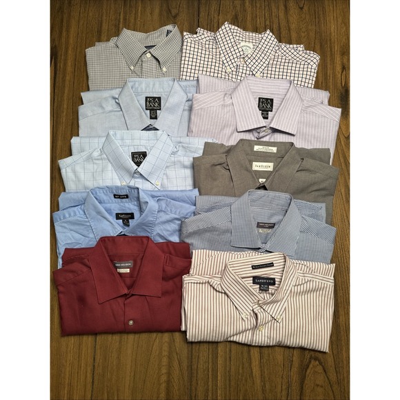 Unknown Factory Other - Men's BUNDLE 9-Long Sleeve Button Downs, 1-Sh Sleeve, Sizes M, 15-15.5, 16-16.5